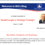 Bill's Blog  March 14, 2020
